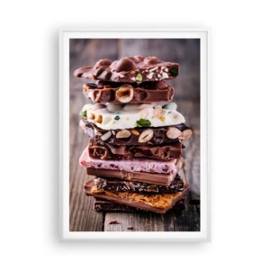 Plakat i hvid ramme - Dejligt perspektiv - 70x100 cm