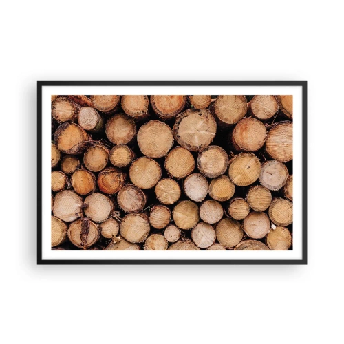 Plakat i sort ramme - En ny begyndelse - 91x61 cm