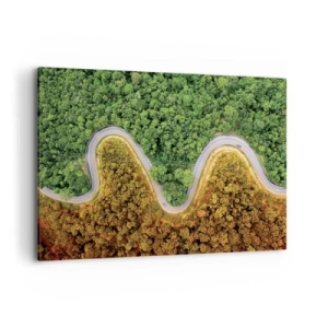 Lærredstryk - Billede på lærred - Grænser og gennembrud - 100x70 cm