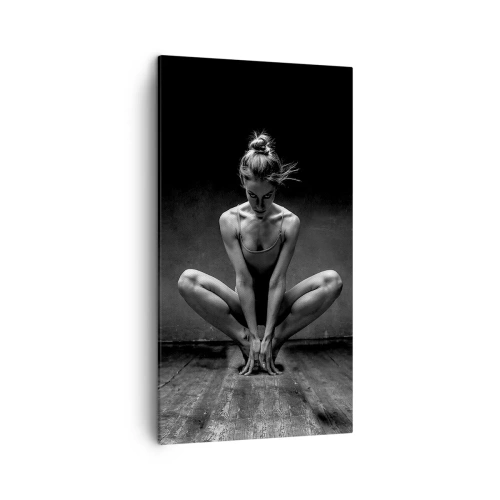 Lærredstryk - Billede på lærred - Fokuseret danseenergi - 45x80 cm
