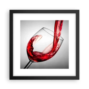 Plakat i sort ramme - Farve - bevægelse - lyd - 30x30 cm