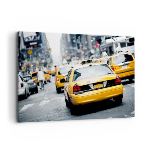 Lærredstryk - Billede på lærred - Kun i denne by - 120x80 cm