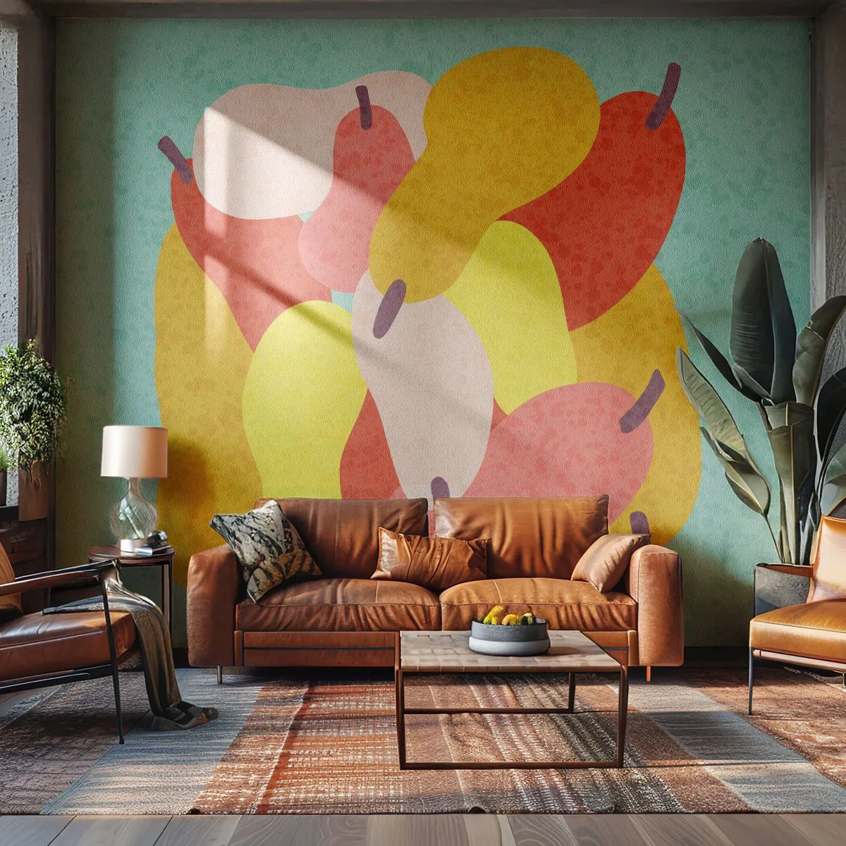 Fototapet Premium Canvas - Smag på sommersolen - Frugt, Pærer, Sundhed - 400x280 cm