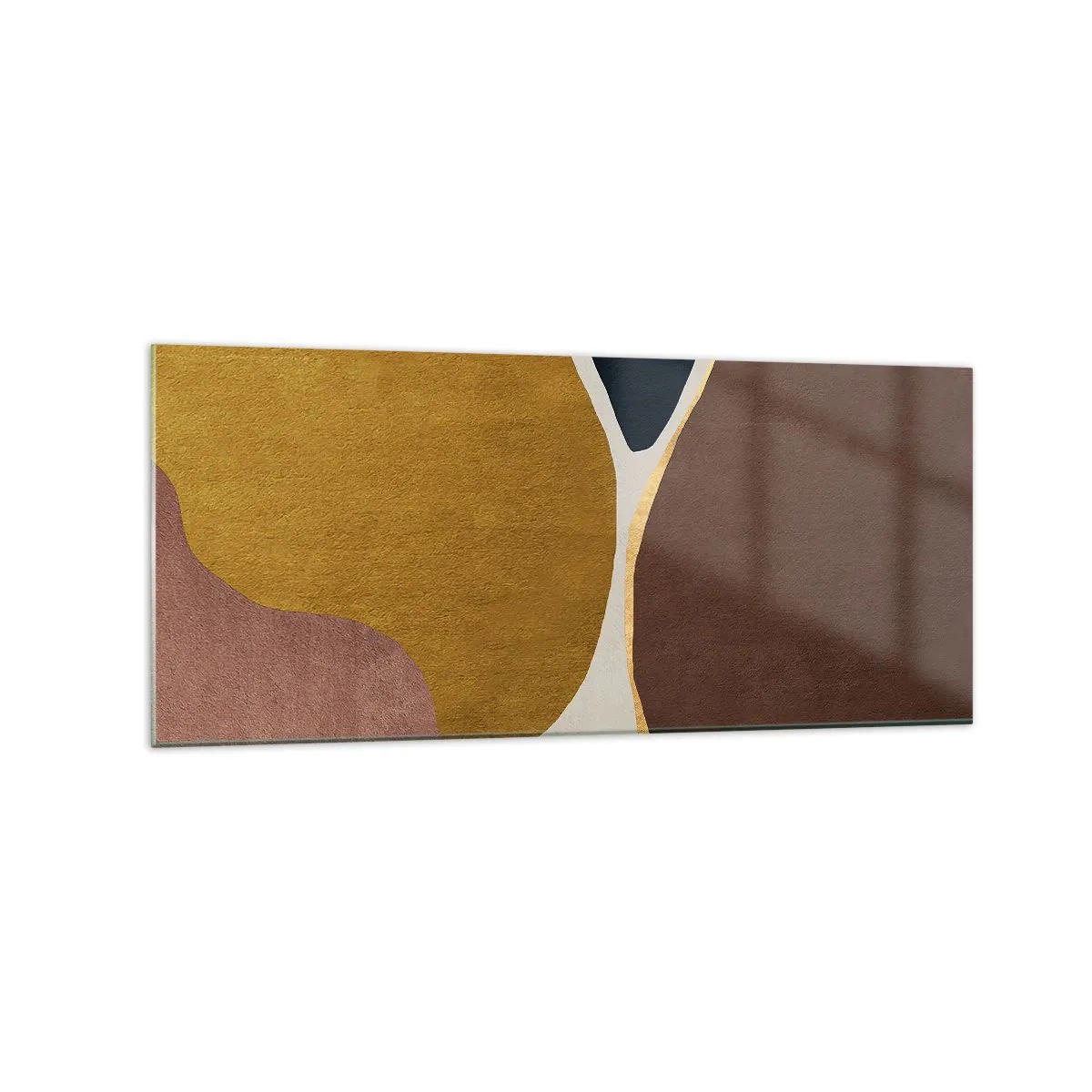 Billede på glas - Abstraktion - et sted i rummet - 120x50 cm