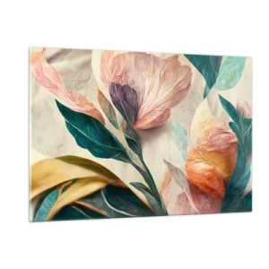 Billede på glas - Blomster på de sydlige øer - 120x80 cm