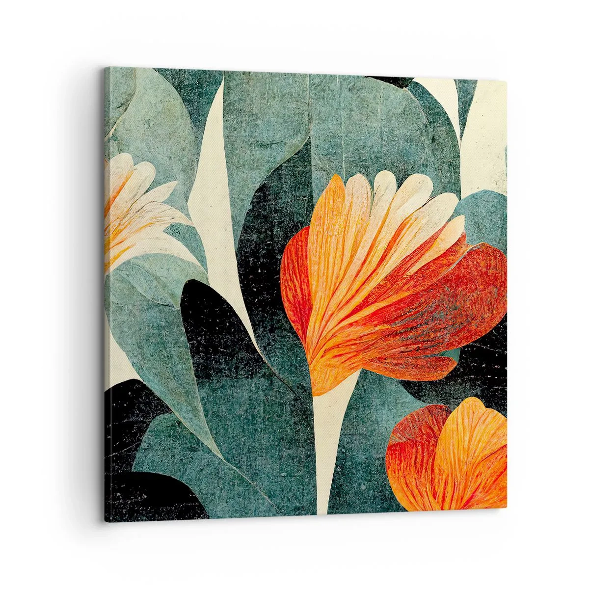 Lærredstryk - Billede på lærred - Varmen fra troperne og køligheden fra det grønne - 60x60 cm