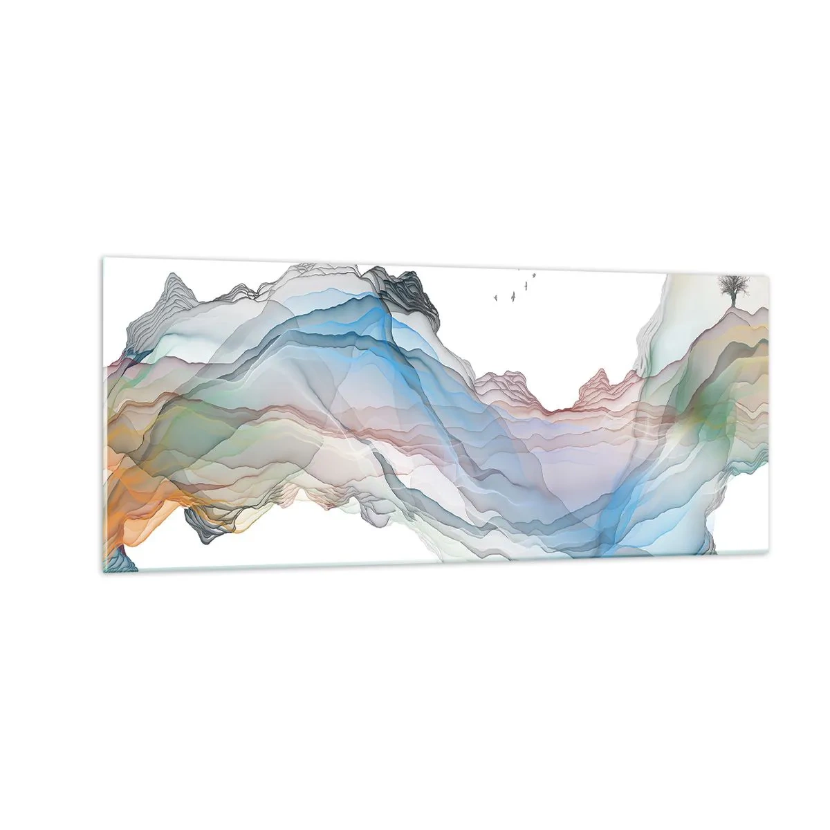 Billede på glas - Mod krystalbjergene - 100x40 cm