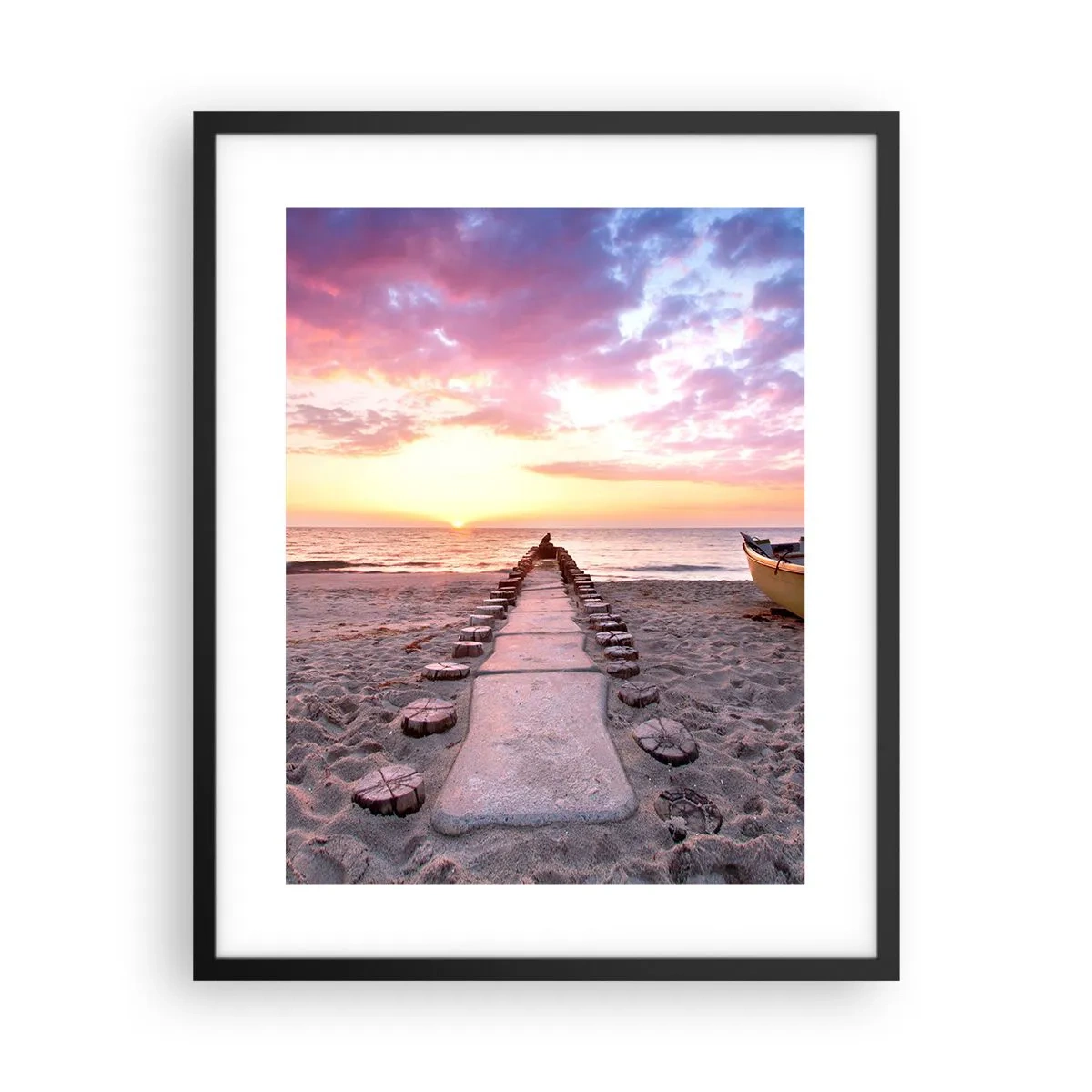 Plakat i sort ramme - Et øjeblik med en dybtgående oplevelse - 40x50 cm