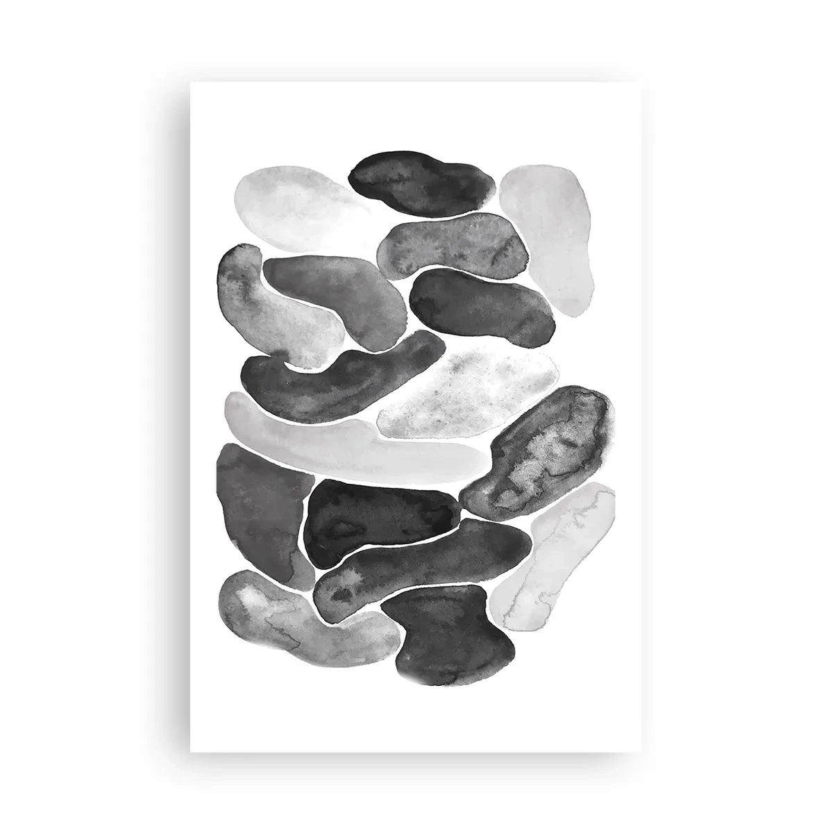 Plakat - Stenet abstraktion - 61x91 cm