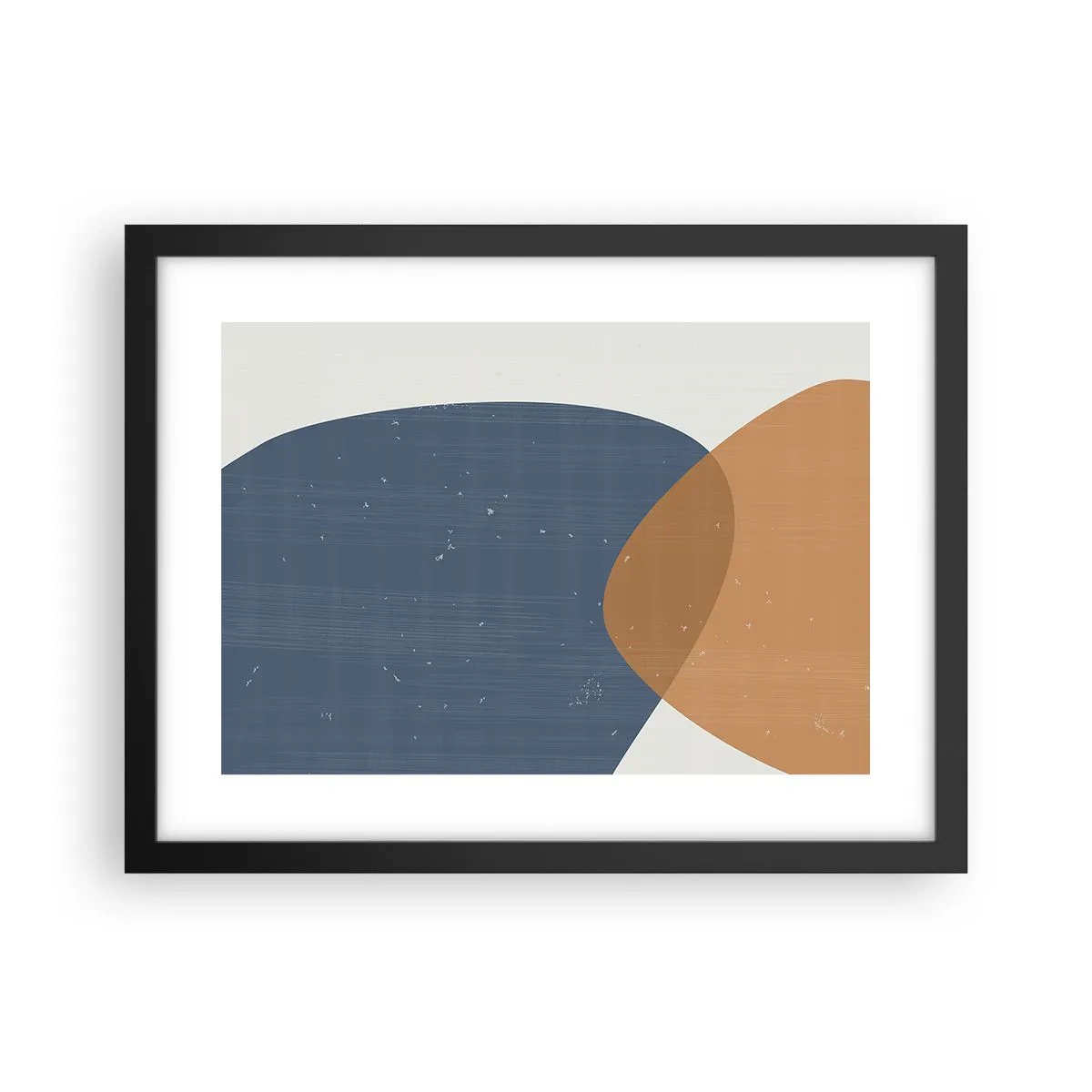 Plakat i sort ramme - Ovaler og påvirkninger - 40x30 cm