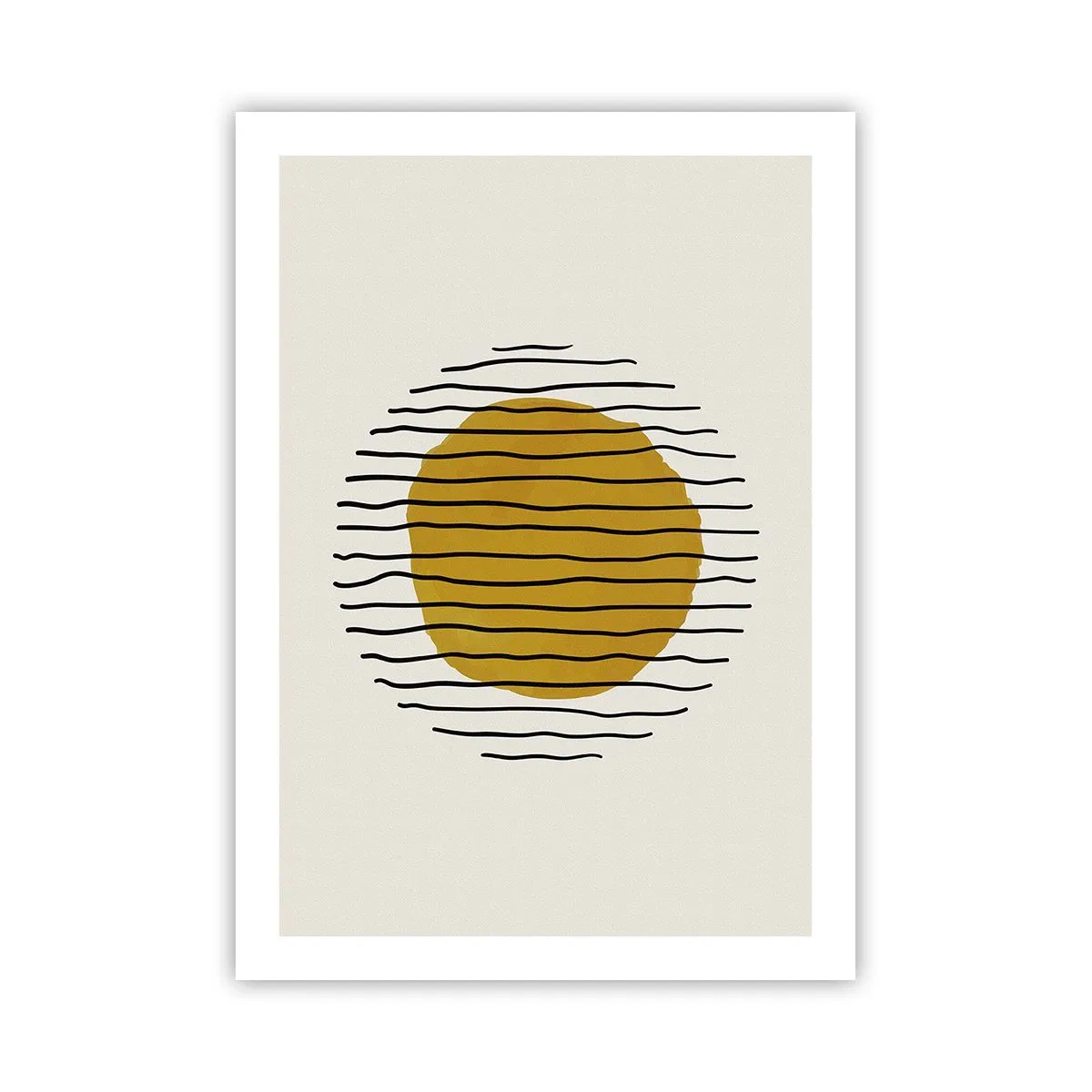 Plakat - Abstraktion, der skælver af varme - 50x70 cm