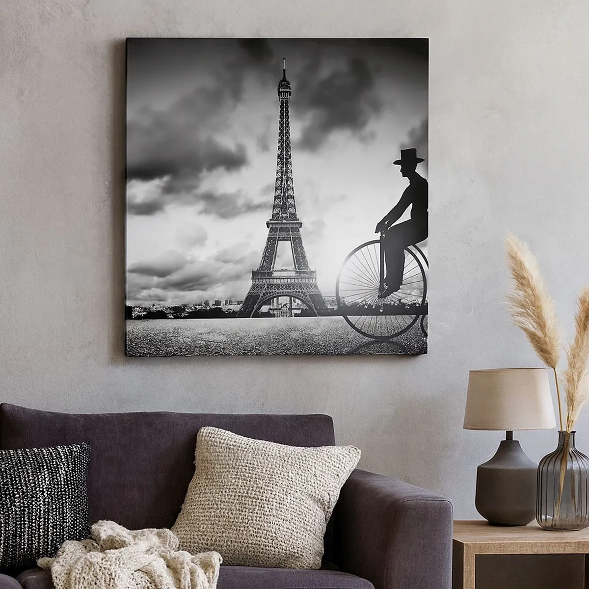 Lærredstryk - Billede på lærred - Længsel efter Belle Epoque - 30x30 cm