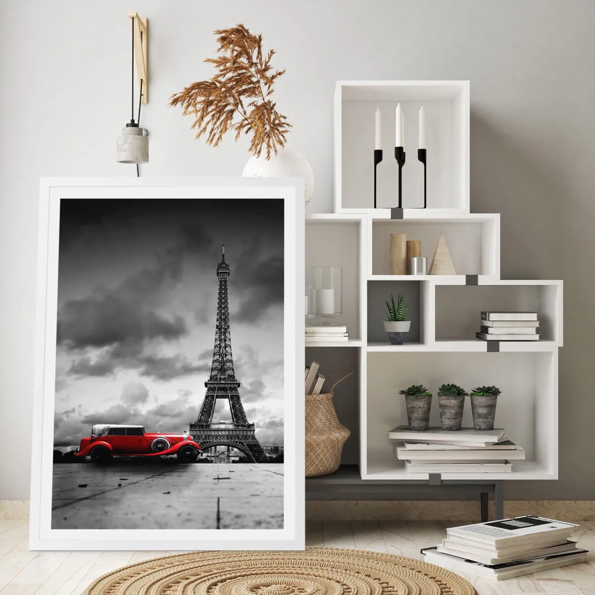 Plakat i hvid ramme - For ikke så længe siden i Paris - 30x40 cm