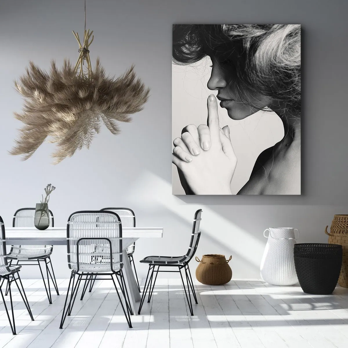 Lærredstryk - Billede på lærred - Lyt til sig selv - 70x100 cm