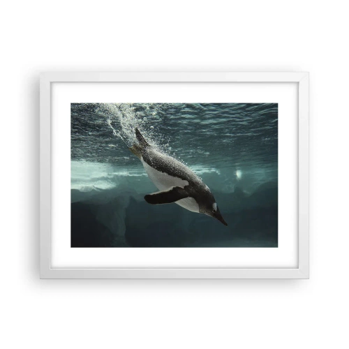 Plakat i hvid ramme - Velkommen til min verden - 40x30 cm