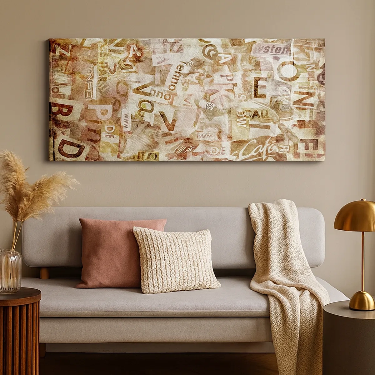 Lærredstryk - Billede på lærred - Jeg forener snakkehovederne - 30x30 cm