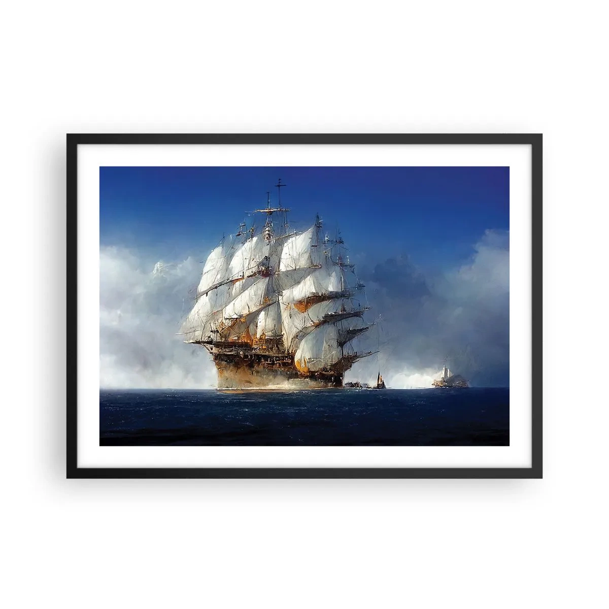 Plakat i sort ramme - Den store herlighed! - 70x50 cm
