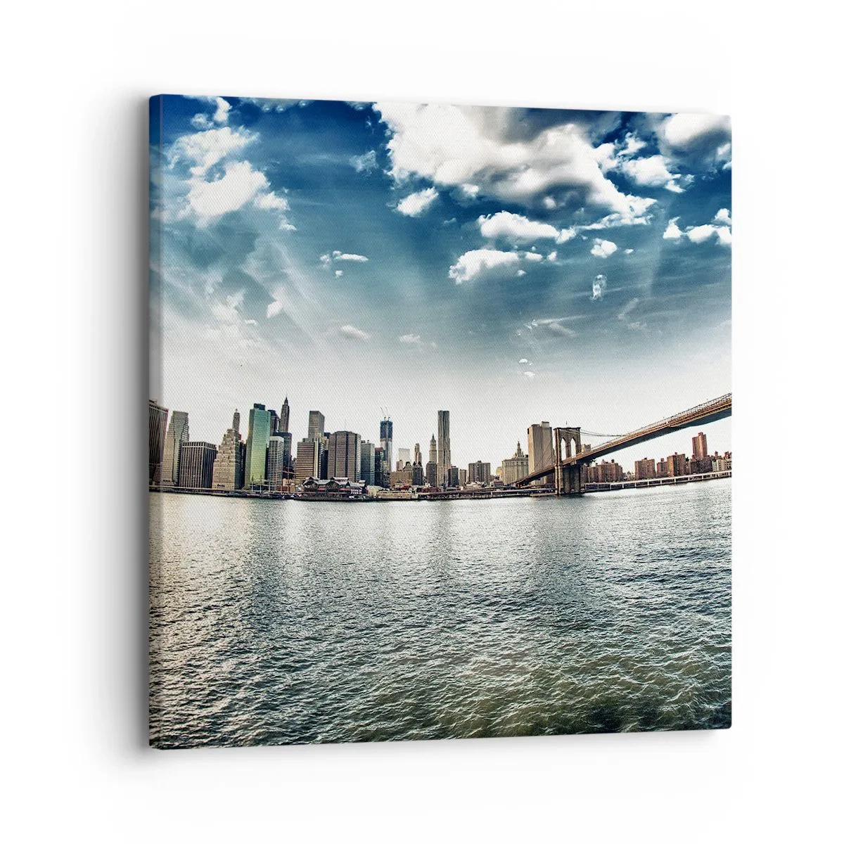 Lærredstryk - Billede på lærred - Glas ø - 30x30 cm