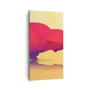 Lærredstryk - Billede på lærred - Bisonens amarantstyrke - 65x120 cm