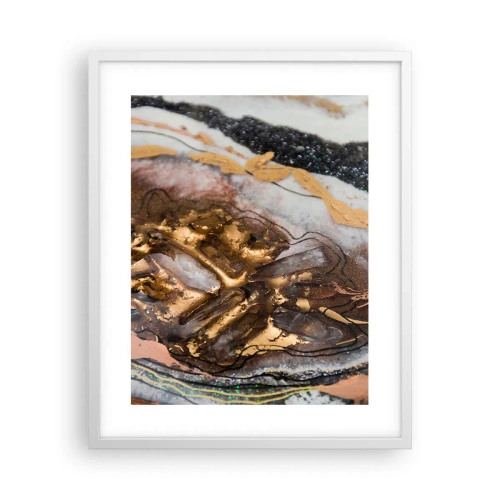 Plakat i hvid ramme - Jord element - 40x50 cm