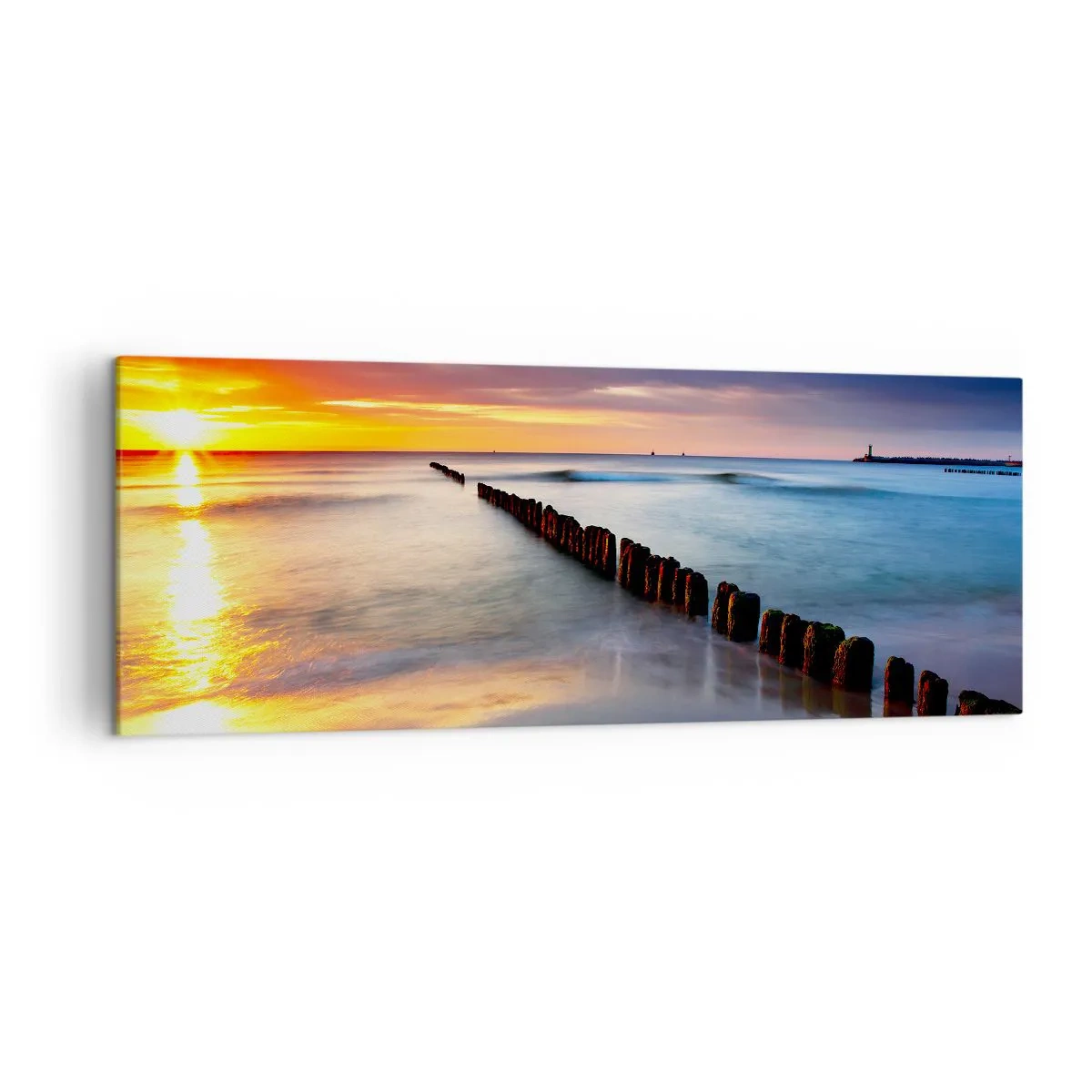 Lærredstryk - Billede på lærred - Lyt til stilheden - 140x50 cm