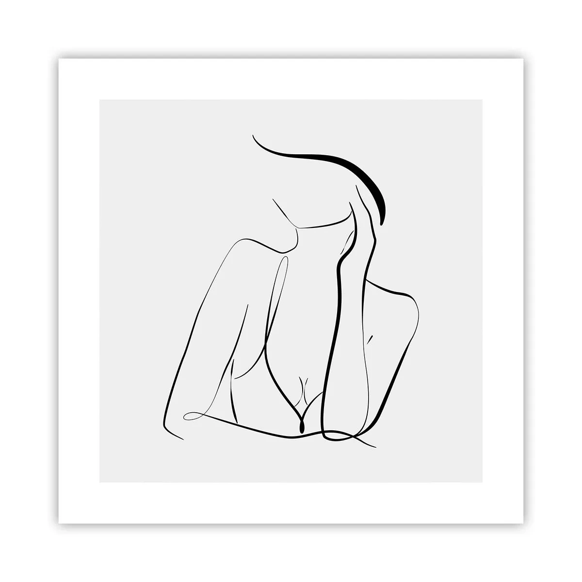 Plakat - På bølgen af en drøm - 40x40 cm