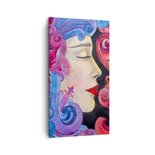 Lærredstryk - Billede på lærred - Art Nouveau er stadig i live - 45x80 cm