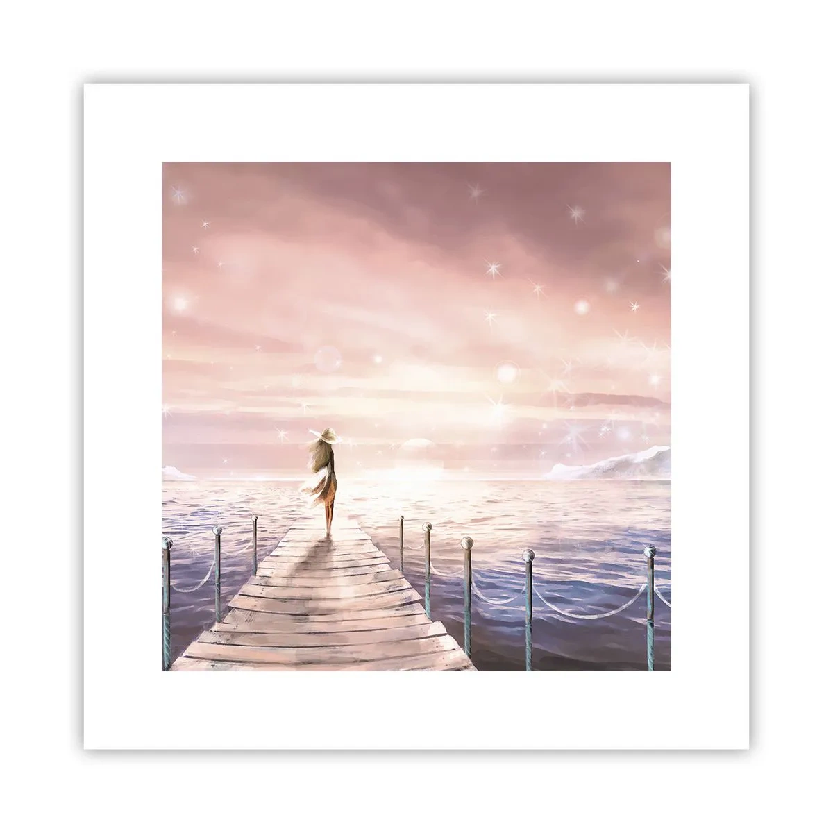 Plakat - I lyset af en drøm - 30x30 cm