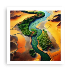 Plakat - Livgivende flod - 60x60 cm