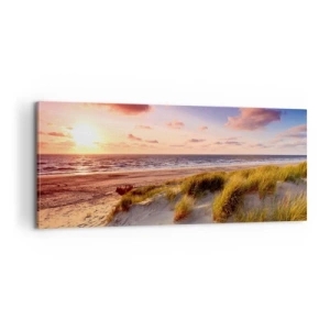 Lærredstryk - Billede på lærred - Luften dufter allerede af sommer - 100x40 cm