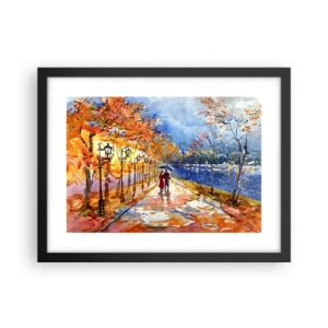 Plakat i sort ramme - Sammen indtil tidsfristen - 40x30 cm