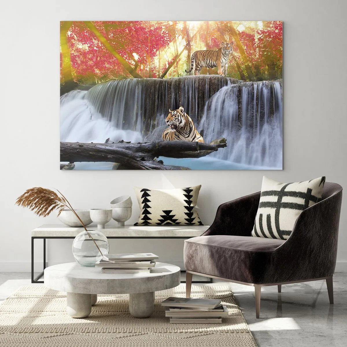Billede på glas - Surrealistisk landskab - 100x70 cm