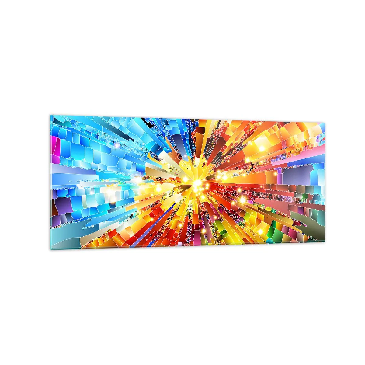 Billede på glas - In medias res - 120x50 cm