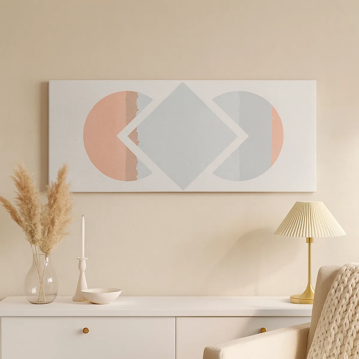 Lærredstryk - Billede på lærred - Situationen er klar - 30x30 cm