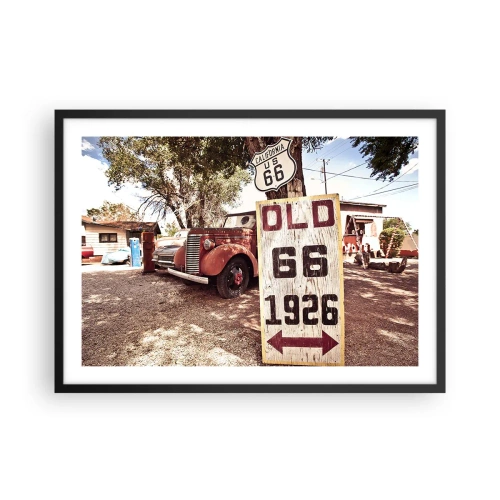 Plakat i sort ramme - En legende om det amerikanske landskab - 70x50 cm