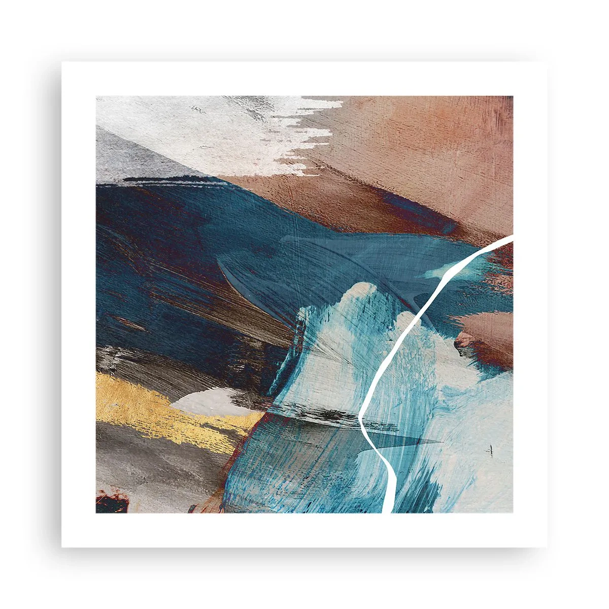 Plakat - Med flair og energi - 50x50 cm