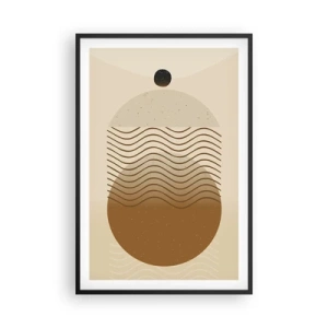 Plakat i sort ramme - Om geometriske figurers oprindelse - 61x91 cm