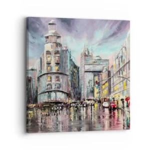 Lærredstryk - Billede på lærred - Det vil blive en vellykket aften - 30x30 cm