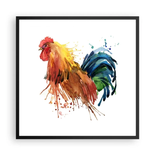 Plakat i sort ramme - Kongelig kappe, kongelig stolthed - 60x60 cm