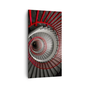 Lærredstryk - Billede på lærred - Arkitektoniske lege - 55x100 cm