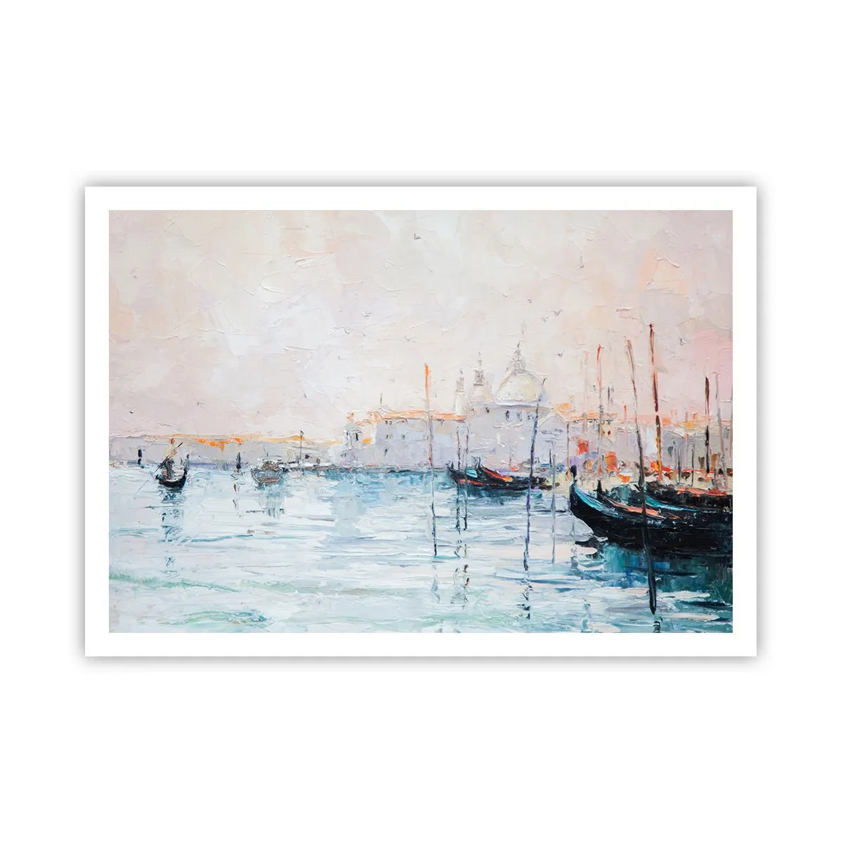 Plakat - Bag vandet, bag tågen, bag tågen - 100x70 cm