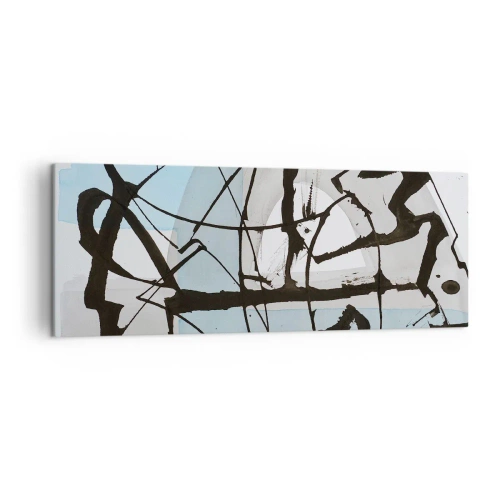 Lærredstryk - Billede på lærred - Ikke desto mindre blå - 140x50 cm