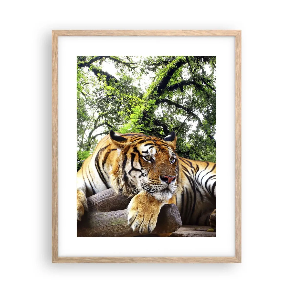 Plakat i ramme af lyst egetræ - Med venlig hilsen - 40x50 cm