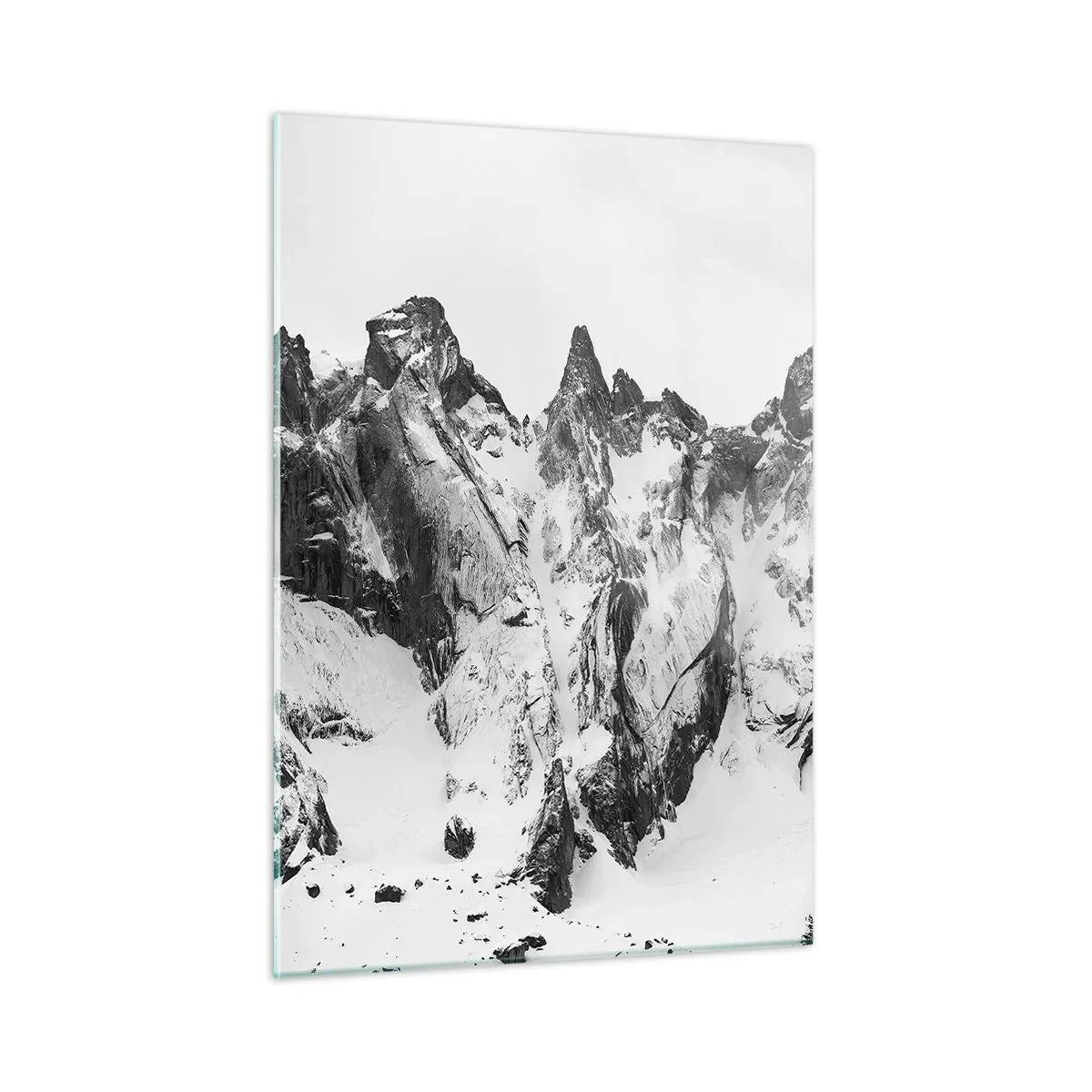 Billede på glas - Granit truende højderyg - 50x70 cm