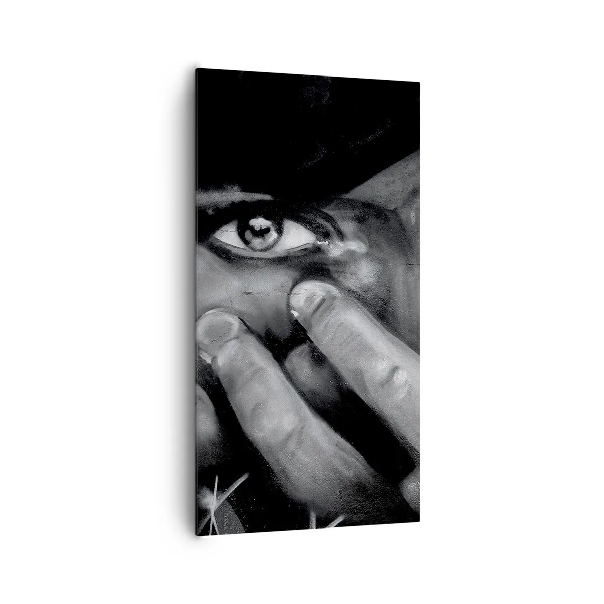 Lærredstryk - Billede på lærred - Jeg vil ikke sige, hvem der har malet det - 65x120 cm