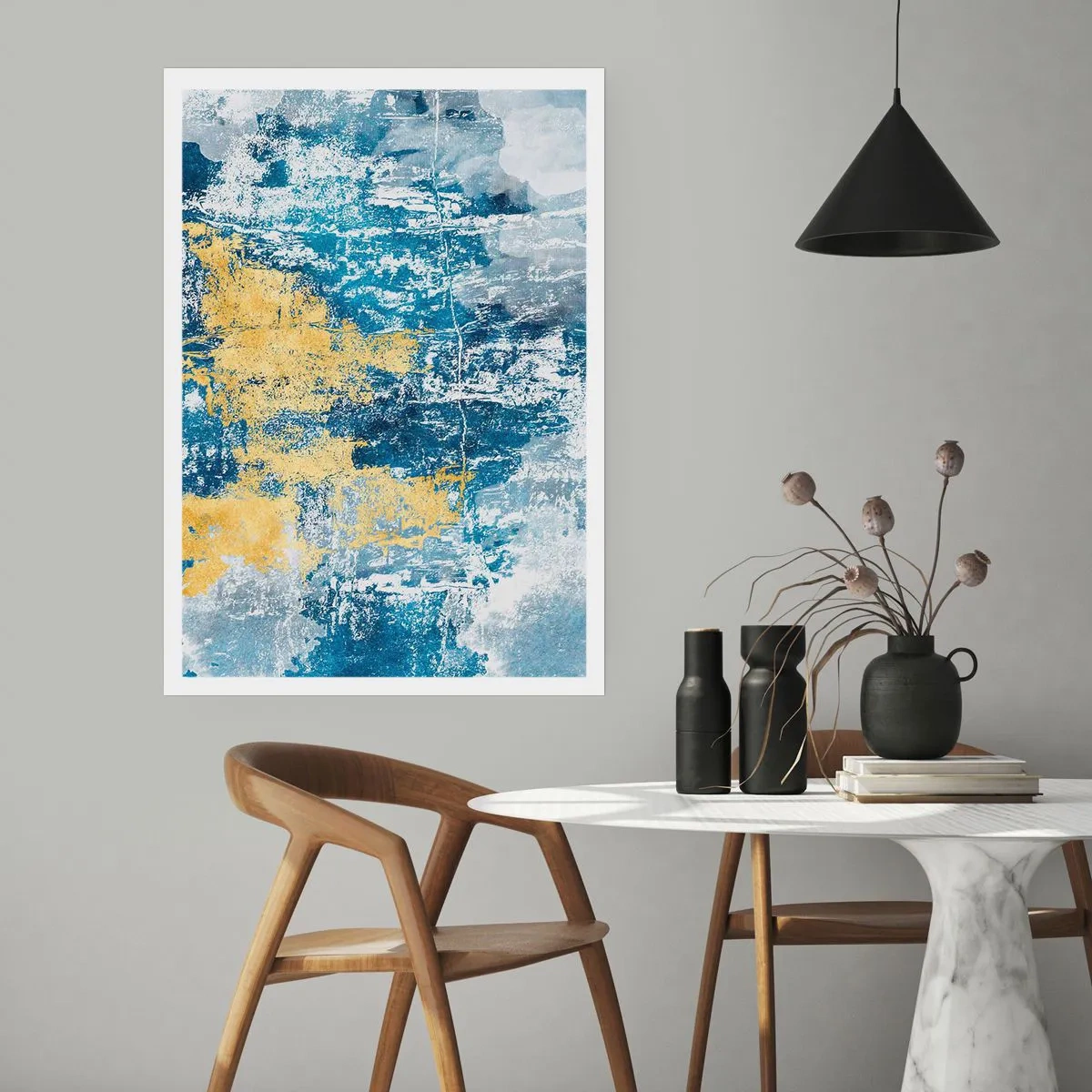 Plakat - En fredfyldt abstraktion - 70x100 cm