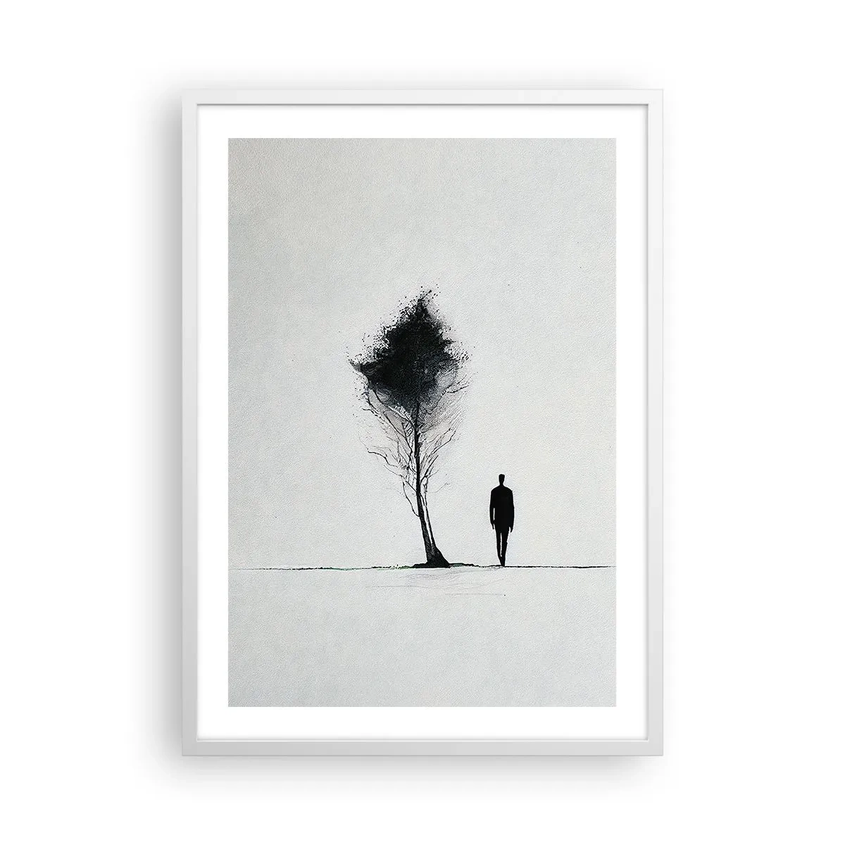 Plakat i hvid ramme - Vi vandrer alle - 50x70 cm