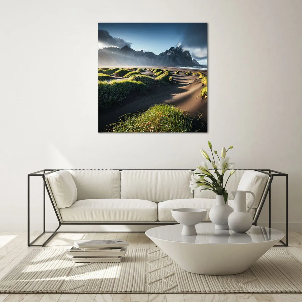 Billede på glas - Harmoni mellem elementerne - 40x40 cm