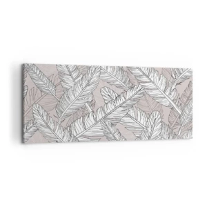 Lærredstryk - Billede på lærred - Fjerlig uro - 100x40 cm