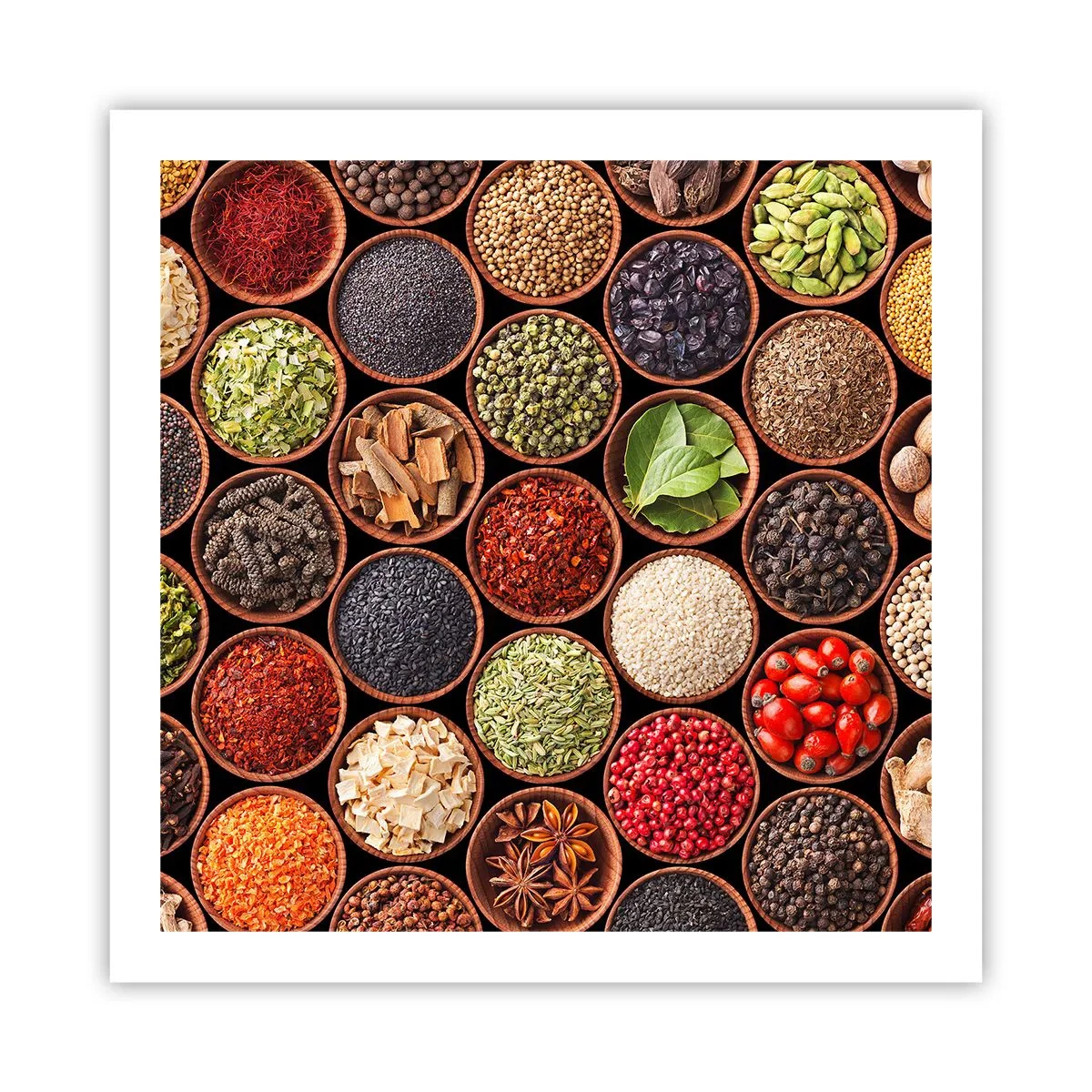 Plakat - Alle verdens smage - 60x60 cm